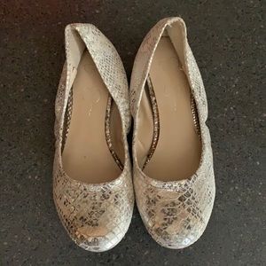 Metallic Flats, Jessica Simpson brand, size 7.5